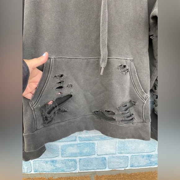 NSF  Destroyed French Terry Hoodie men’s size small - Picture 4 of 14
